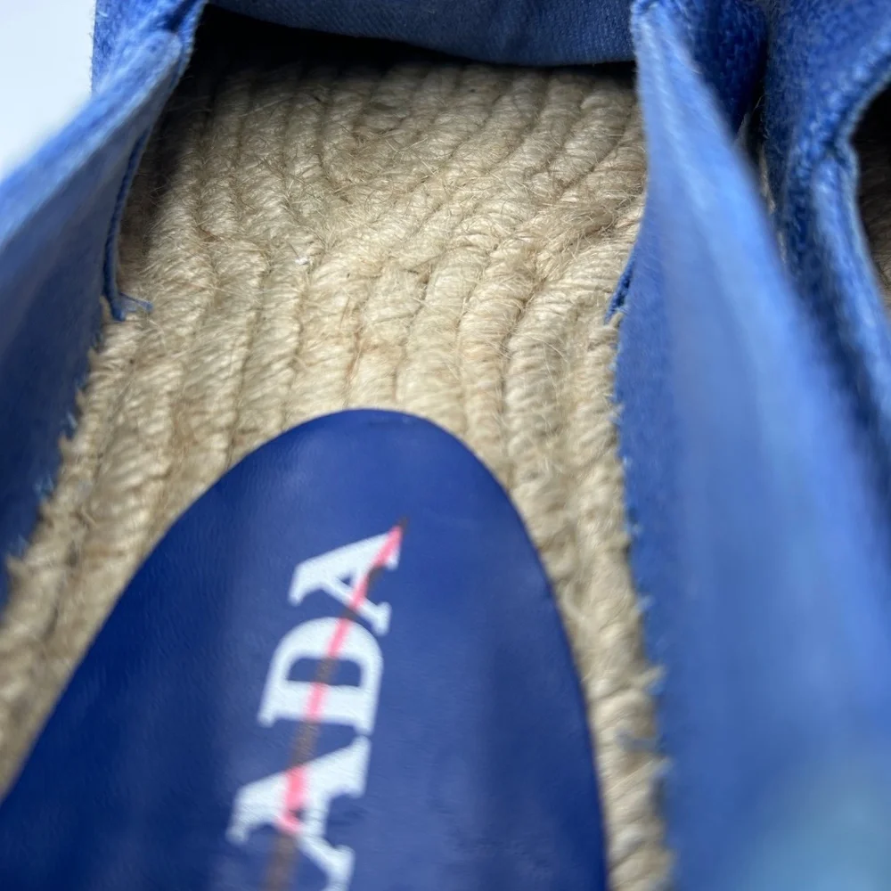 Women’s Prada espadrilles size 36 made in Italy